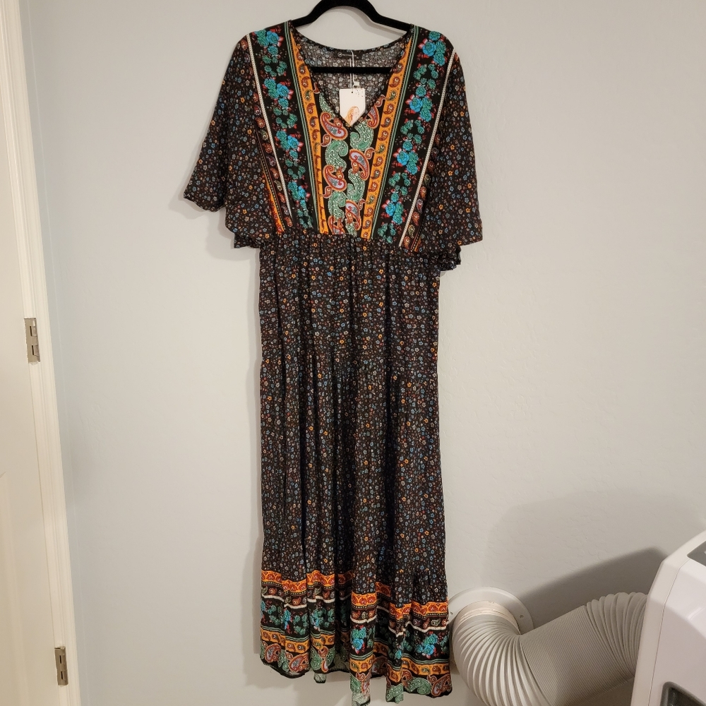 NWT Boho Floral Maxi